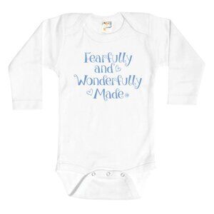 Fearfully and Wonderfully Made - Boy's Infant Onesie (Long Sleeve)